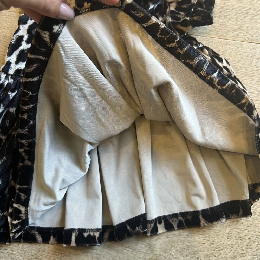 Leopard Velvet Ruffle Dress - Picture 6 of 6
